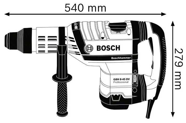 Перфоратор BOSCH GBH 8-45 DV (1500 Вт) фотография 3