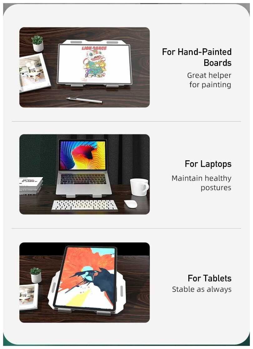 Подставка для ноутбука / планшета до 17 дюймов Awei Flexible Holder X37 фотография 9