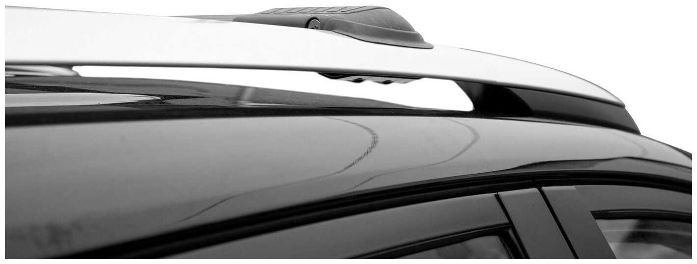 Багажник на рейлинги Kia Ceed universal 2007-12 - Lux Hunter L44-B, черные дуги фотография 4