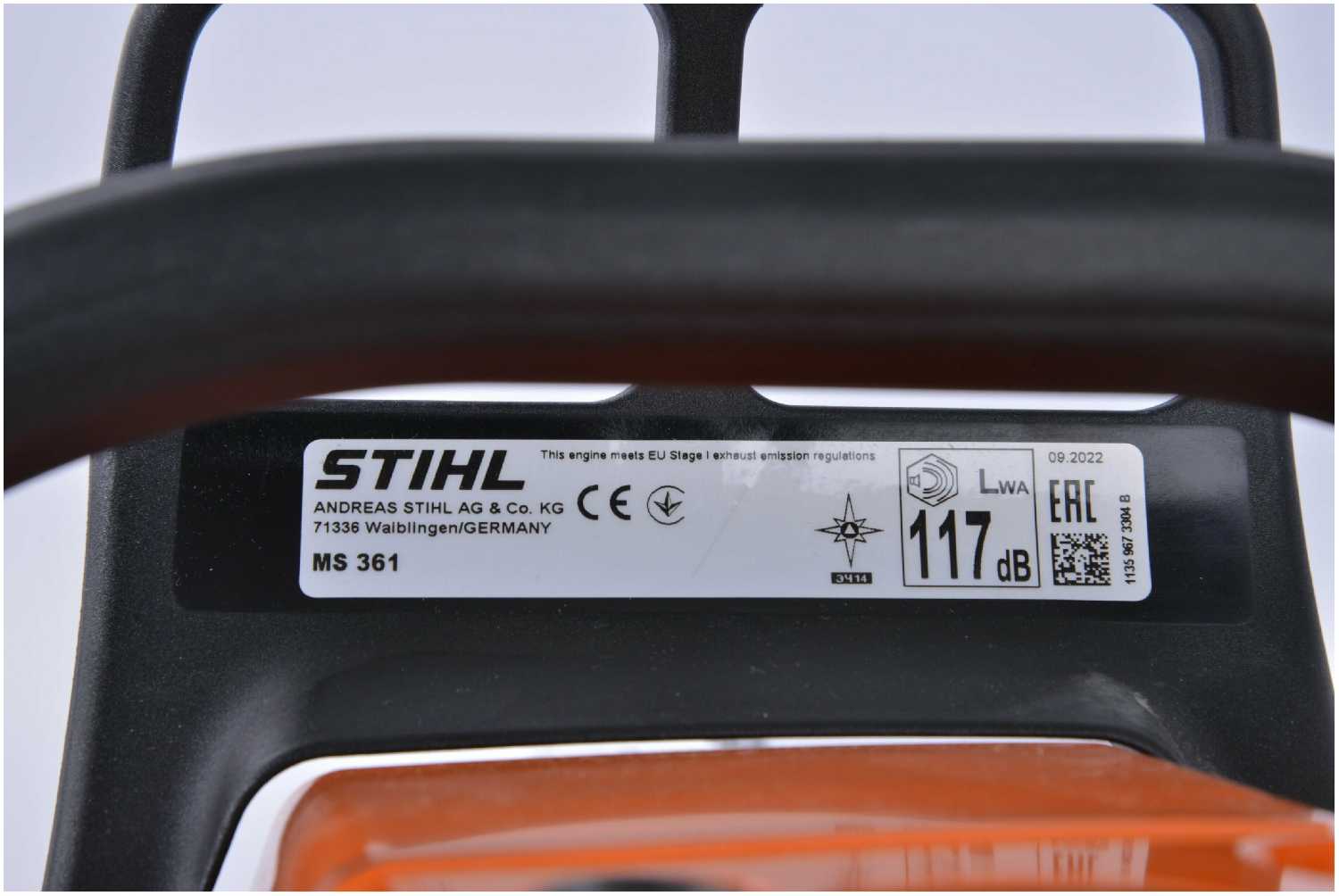 Бензопила цепная STIHL MS 361 фотография 15