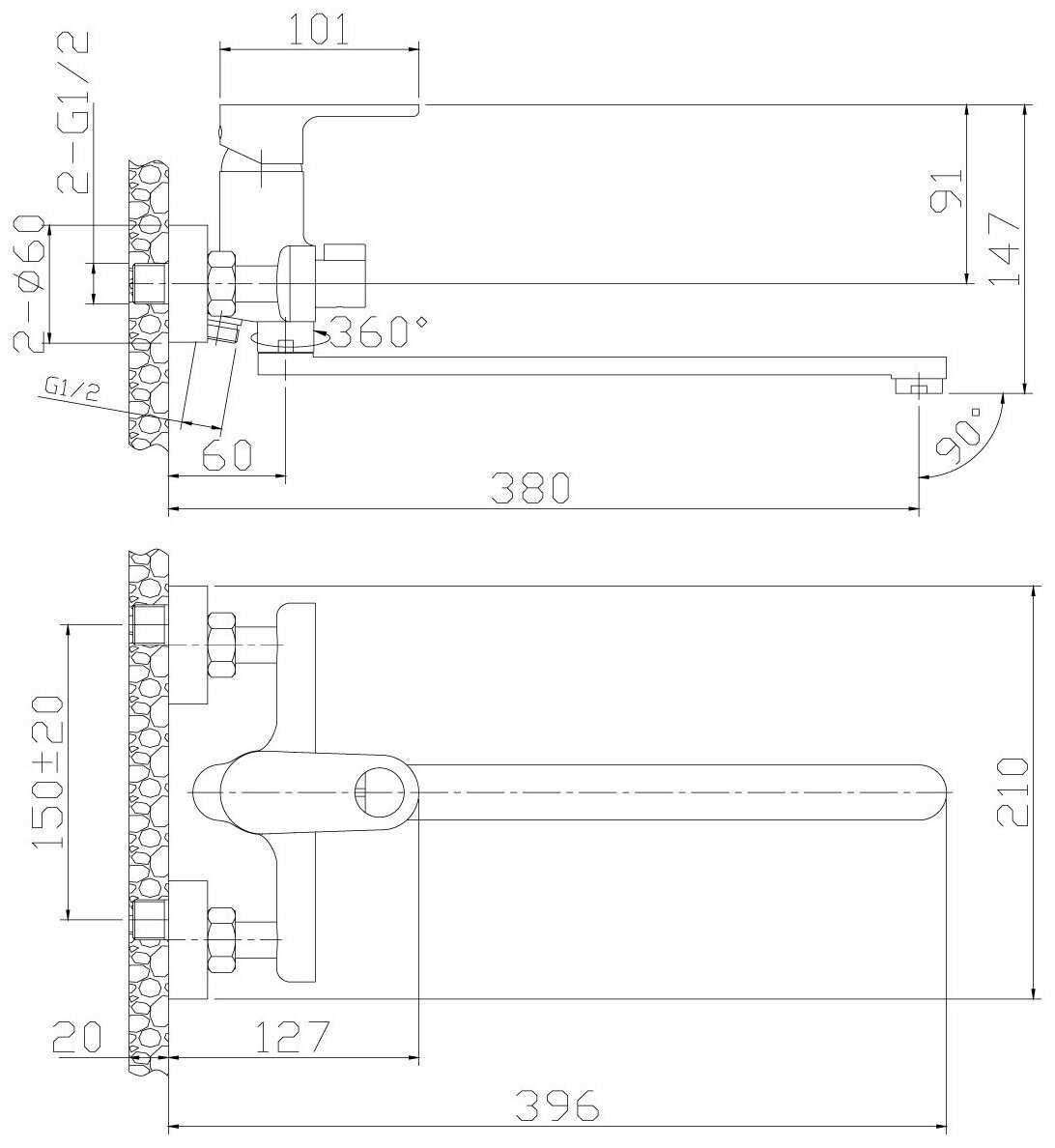 Смеситель для кухни Rossinka Silvermix Q02-61 фотография 2