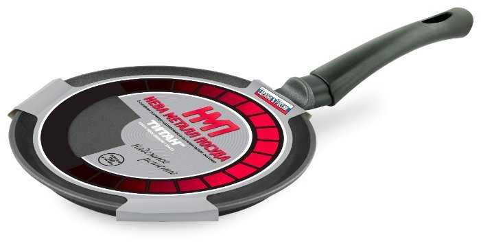 Сковорода блинная НЕВА МЕТАЛЛ ПОСУДА Титан 9224 24 см фотография 1