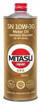 Полусинтетическое моторное масло Mitasu MJ-121 Motor Oil SN 10W-30