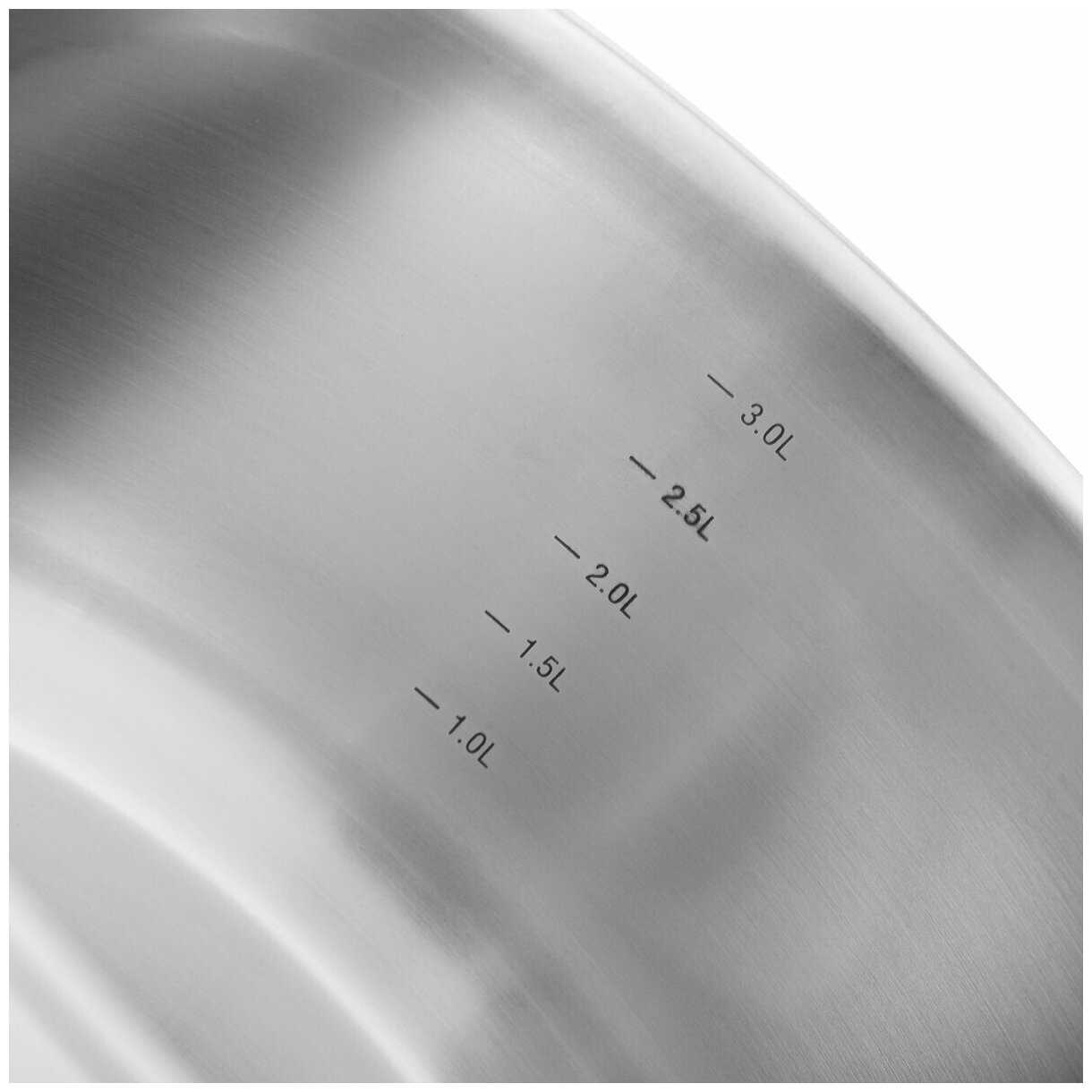 Набор посуды Vensal Nouvel accord [3,6 л (20 см), 6,1 л (24 см), 1,9 л (16 см)] [VS1520] фотография 5