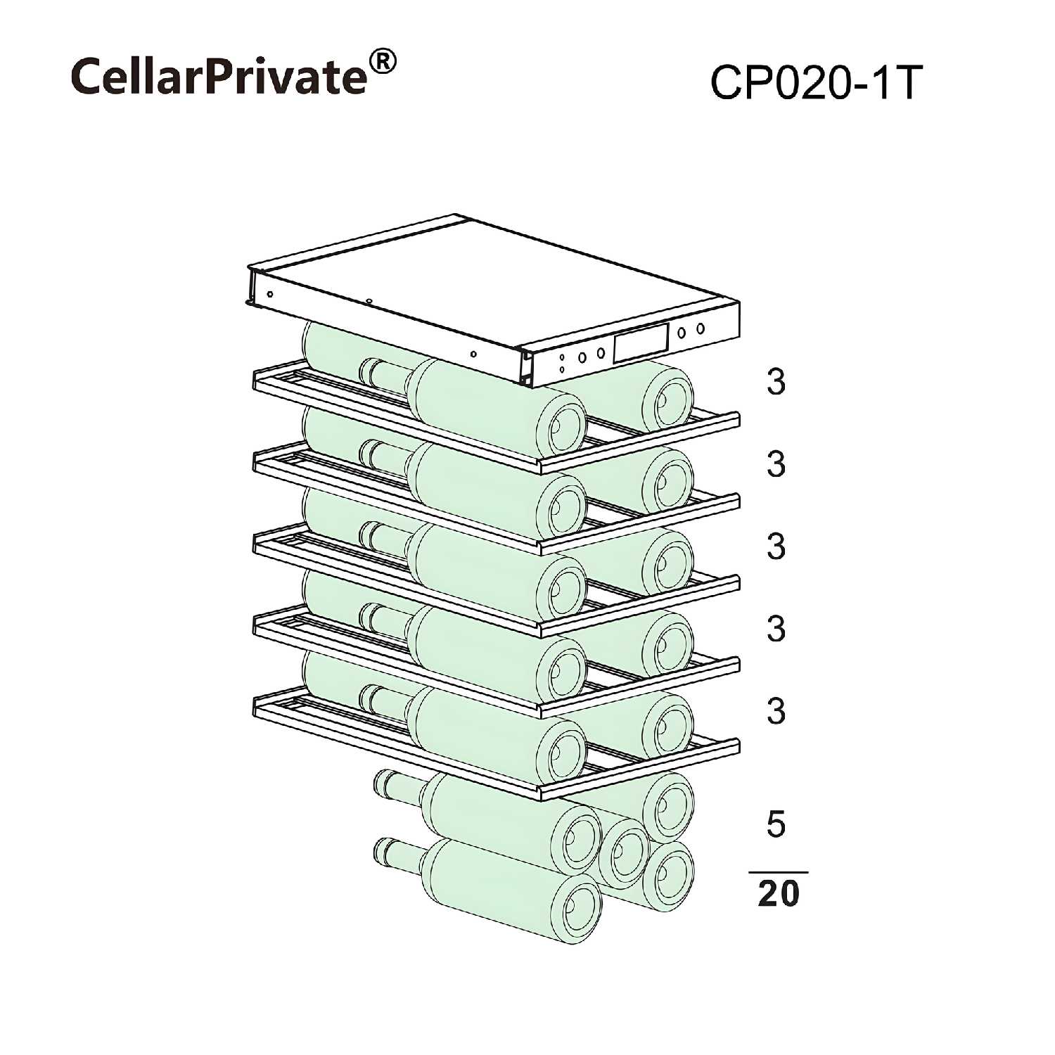 Винный шкаф Cellar Private (CP020-1T) фотография 19