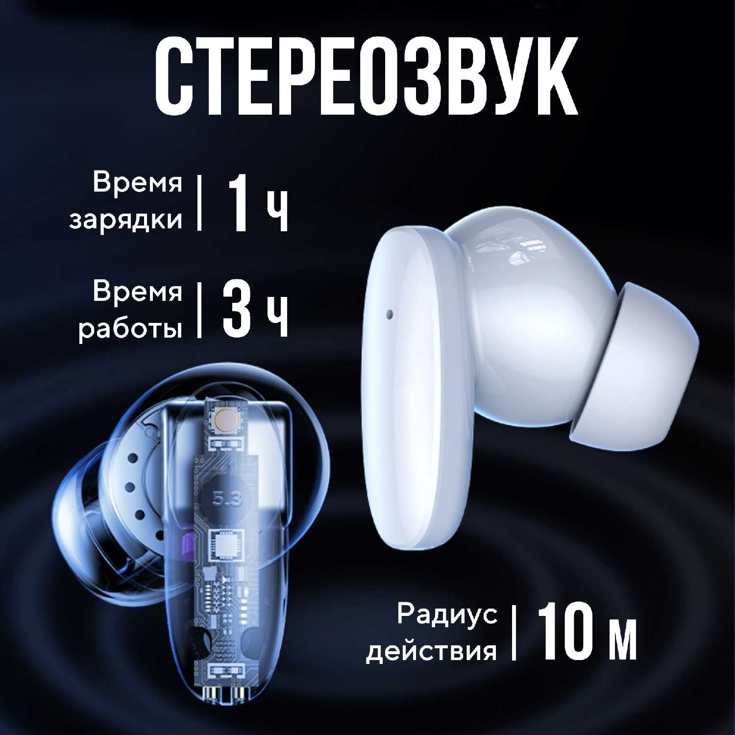 Беспроводные наушники AMFOX A33 фотография 1