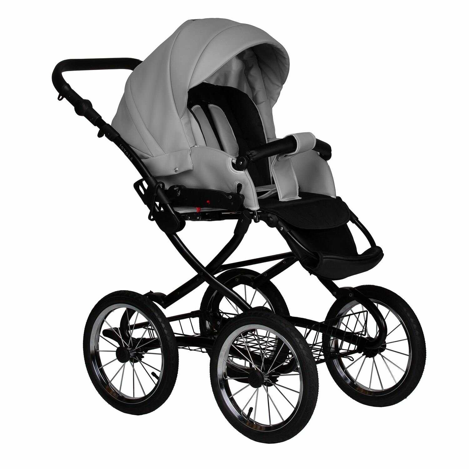 Коляска для новорожденных 2 в 1 Jovola Tessa Classic Eco Plus 14 (Te 03) фотография 25