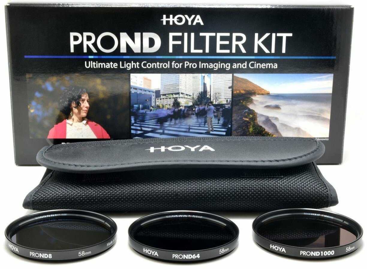 Комплект фильтров Hoya PRO ND Filter Kit (8/64/1000) 67 mm фотография 5