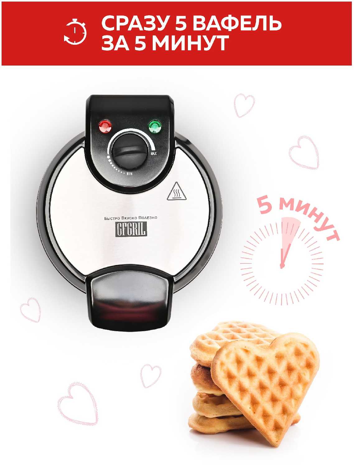 Вафельница GFGRIL GFW-028 фотография 8