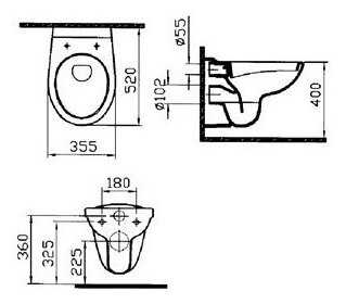Унитаз с инсталляцией подвесной VitrA Normus 9773B003-7202 с горизонтальным выпуском фотография 1