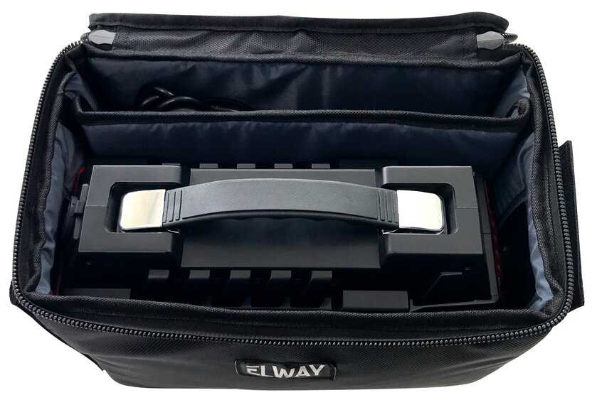 Портативный аккумулятор ELWAY Energy Box E05 110000mAh, с розеткой 220В/500Вт + чехол фотография 4