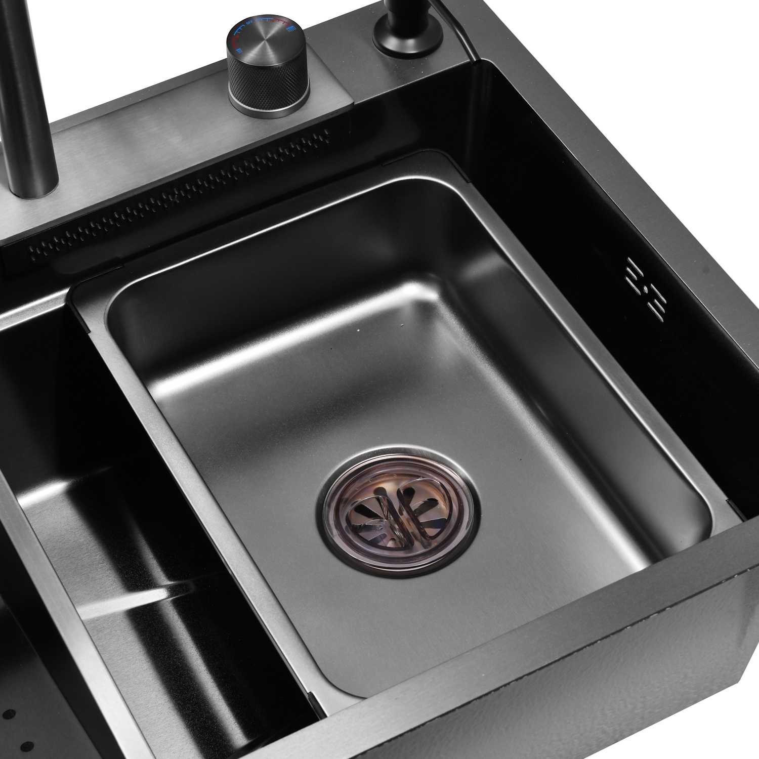 Многофункциональная мойка для кухни WISENT WG37545-S (75x45) фотография 7