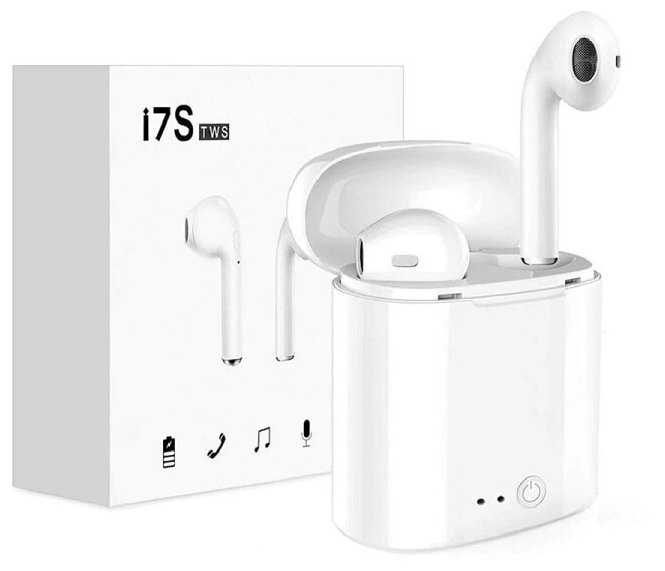 Беспроводные наушники Bluetooth True Wireless Stereo HBQ i7S (Белый)