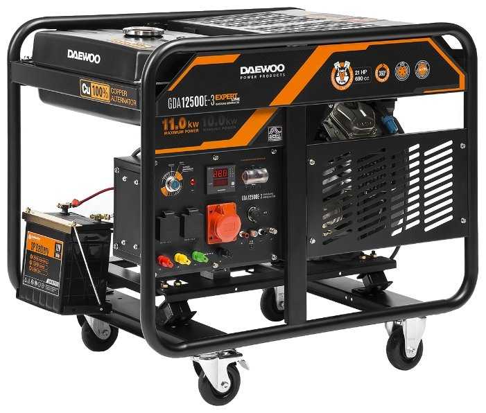 Бензиновый генератор Daewoo Power Products GDA 12500E-3, (11000 Вт)