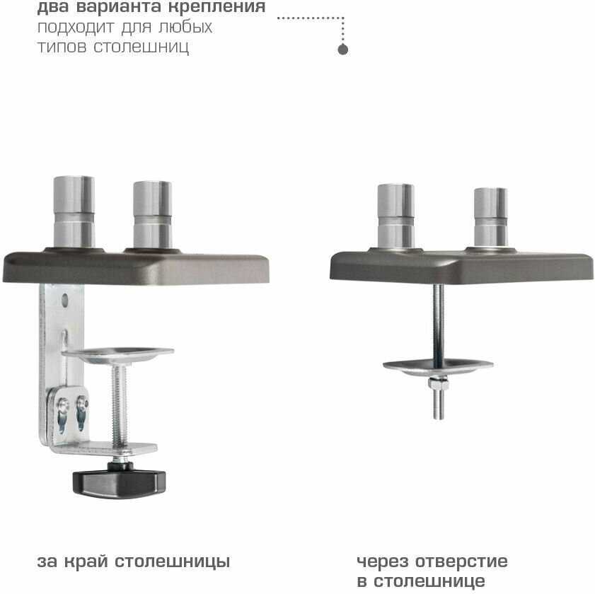 Кронштейн TUAREX Кронштейн для двух мониторов TUAREX ALTA-15 фотография 8