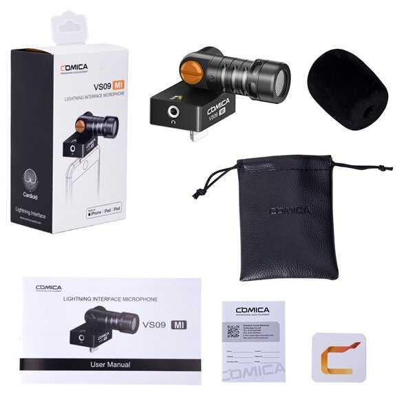 Микрофон проводной Comica CVM-VS09 MI, разъем: Apple 30-pin фотография 4
