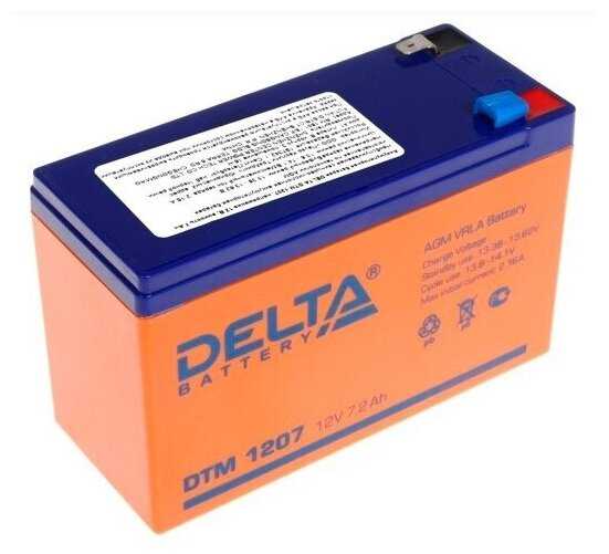 Аккумуляторная батарея DELTA Battery DT 1207 (12В) фотография 13