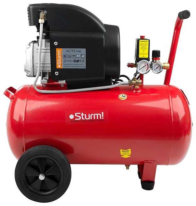 Компрессор масляный Sturm! AC93166, 50 л, 1.6 кВт
