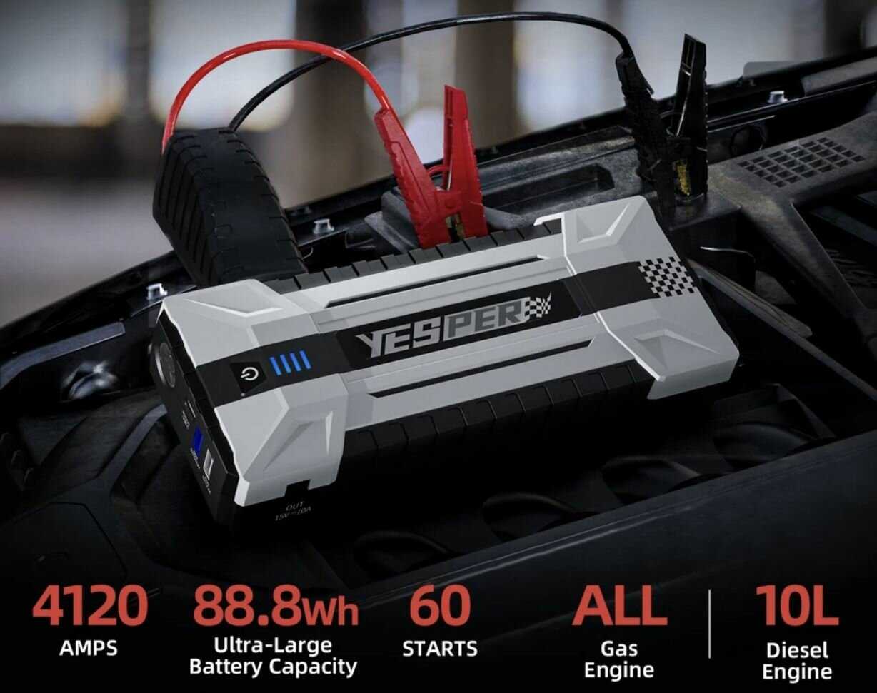 Пусковое устройство YESPER 20000mAh 3000A фотография 23