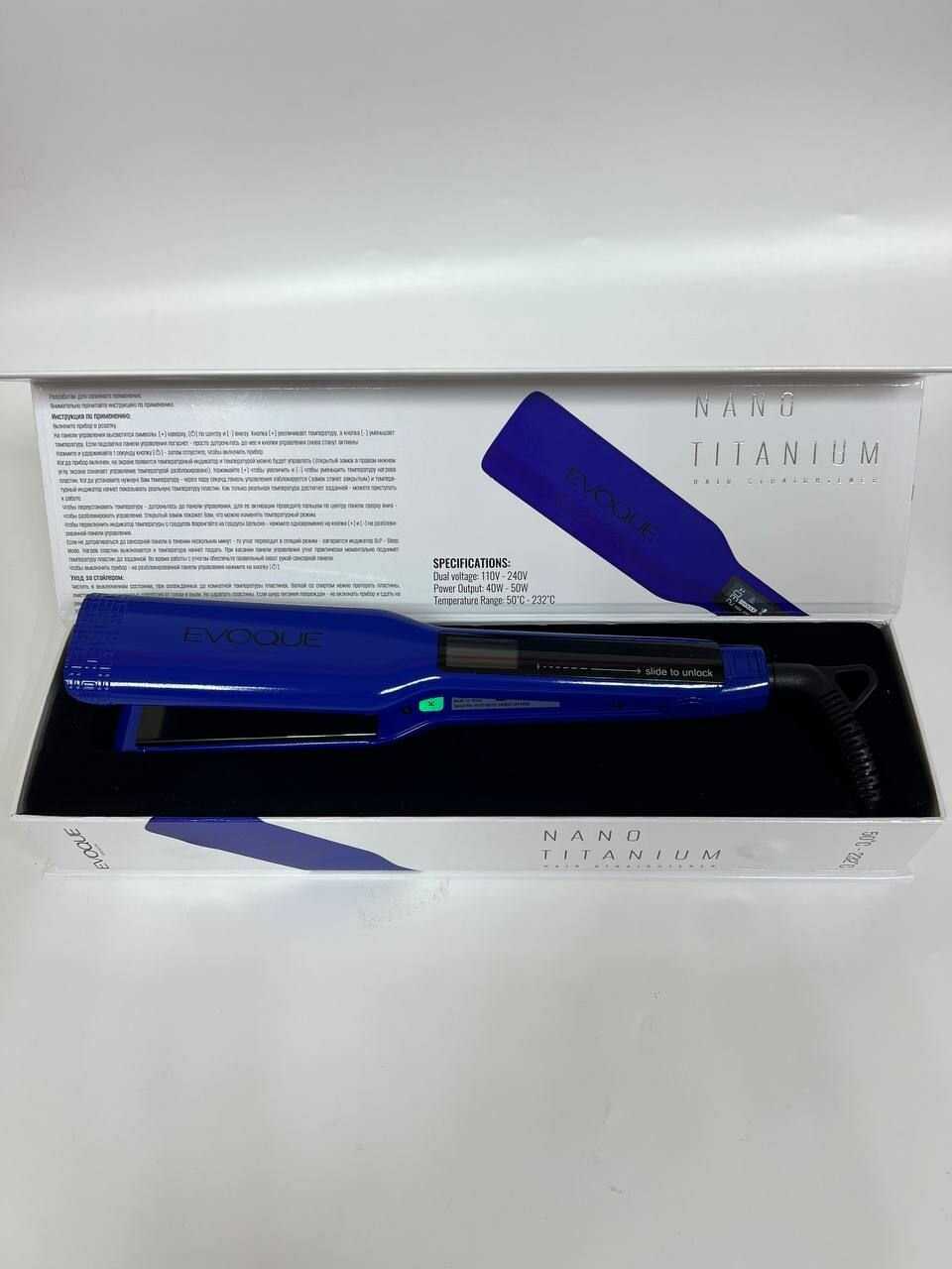 Выпрямитель EVOQUE Утюжок (TouchScreen Nano Titanium Wide) фотография 7