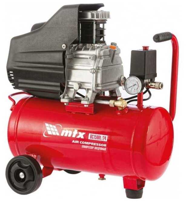 Компрессор воздушный MTX DC1500L/24 1, 5 кВт, 24 л, 210 л/мин 58003 фотография 4