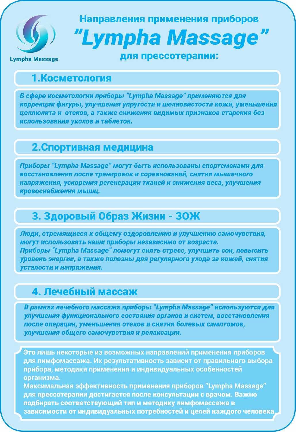 Профессиональный компрессионный лимфодренажный массажер Lympha Massage-8000MLAB фотография 6