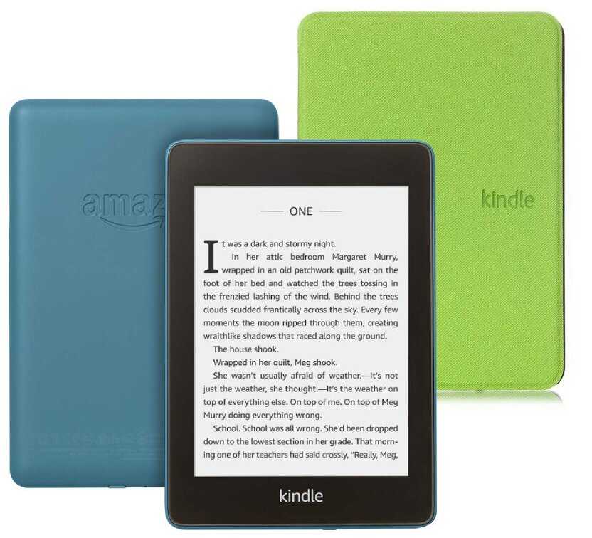 Электронная книга Amazon Kindle Paperwhite 2018 8Gb Twilight Blue + Чехол UltraSlim фотография 1