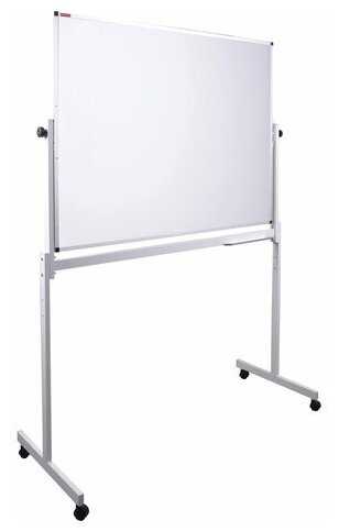 Доска магнитно-маркерная на стенде 90х120 см, 2-сторонняя, BRAUBERG, 238140