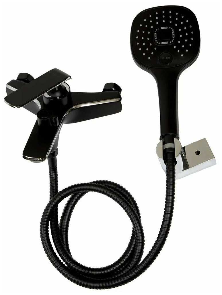 Смеситель для ванны Haiba HB60548-7 черный фотография 3