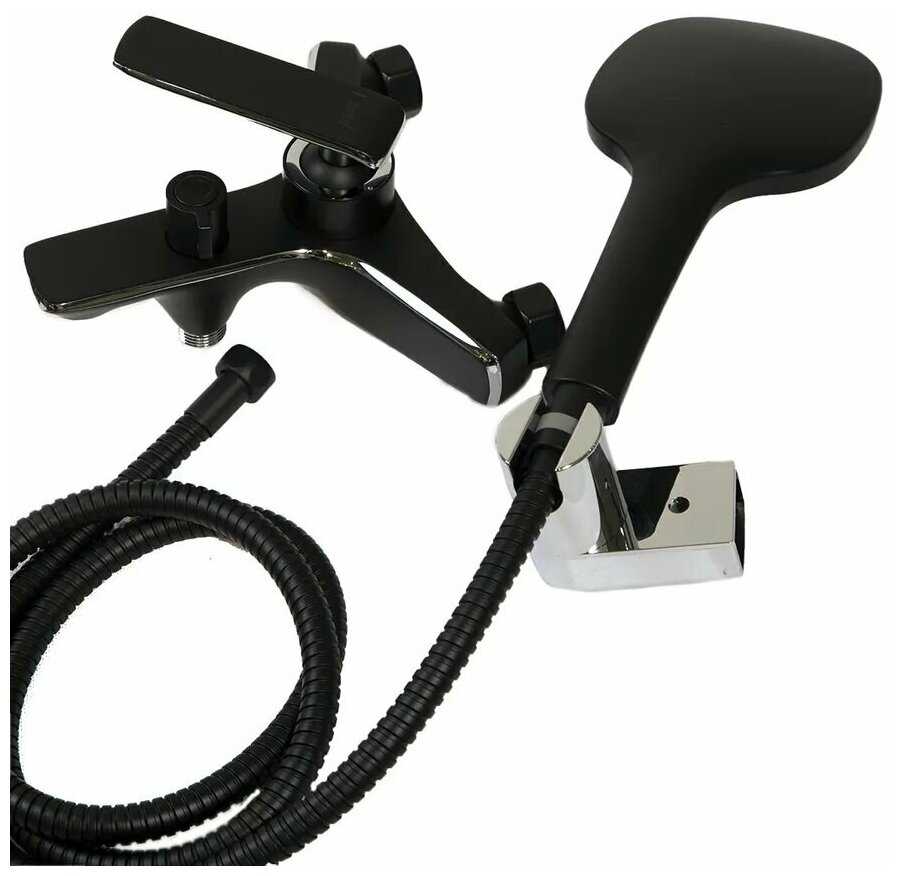Смеситель для ванны Haiba HB60548-7 черный фотография 4