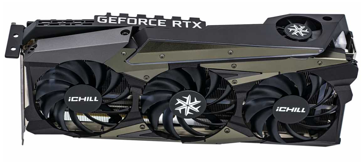 Видеокарта INNO3D GeForce RTX 3080 ICHILL X4 LHR 10Gb (C30804-106XX-1810VA36H) фотография 14