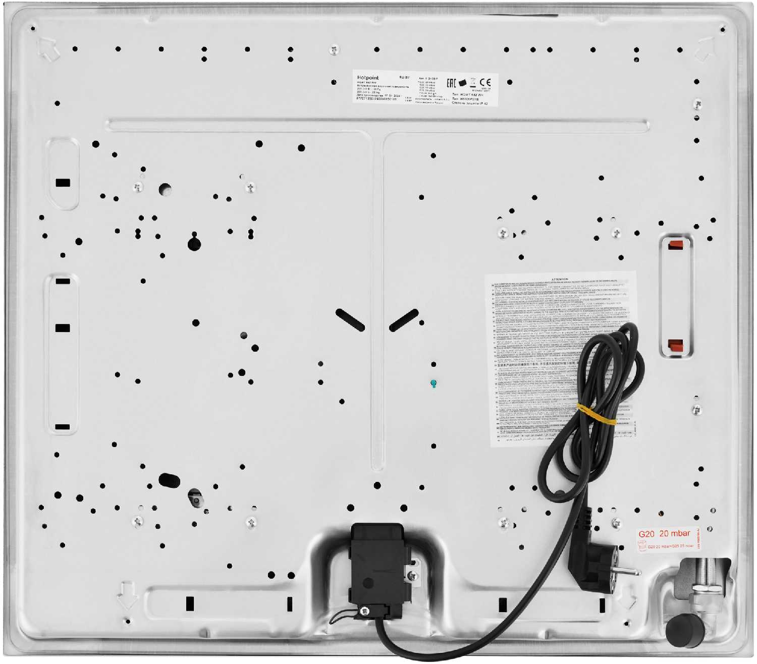 Встраиваемая газовая варочная панель Hotpoint HGMT 642 (WH) фотография 14
