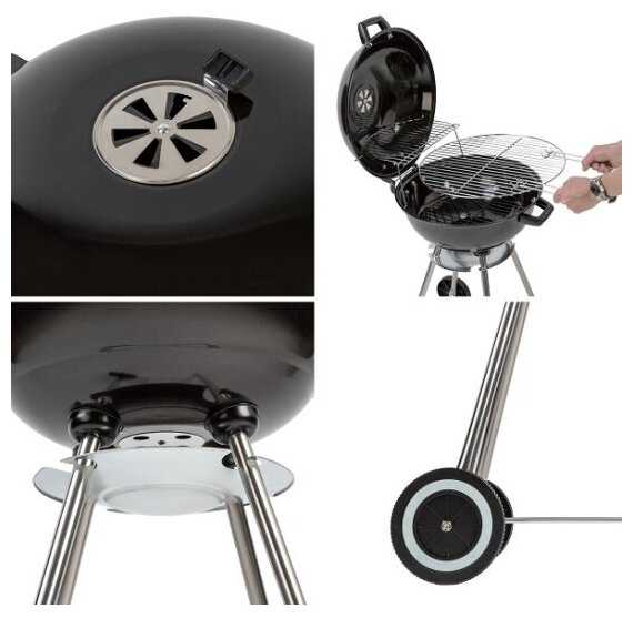 Гриль угольный Green Glade AC18, 46х53х84 см фотография 7