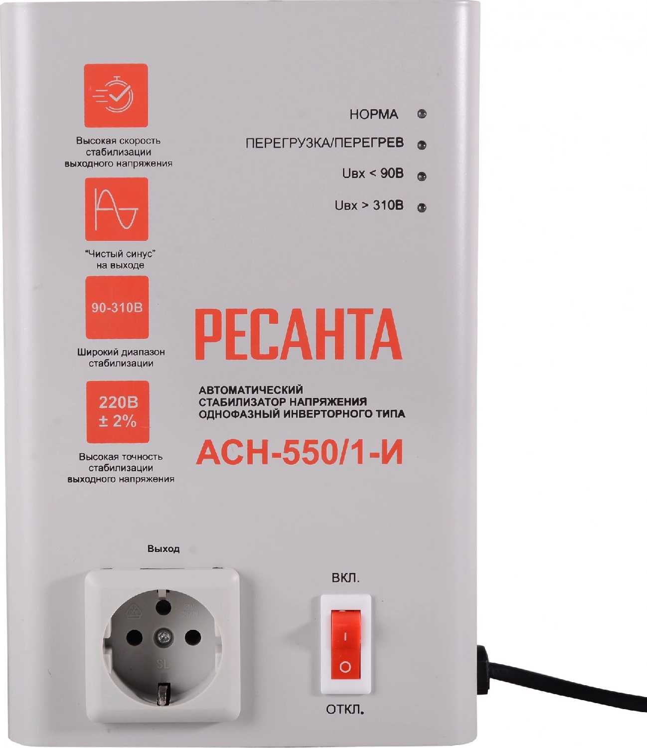 Стабилизатор Ресанта АСН-350/1-И фотография 4