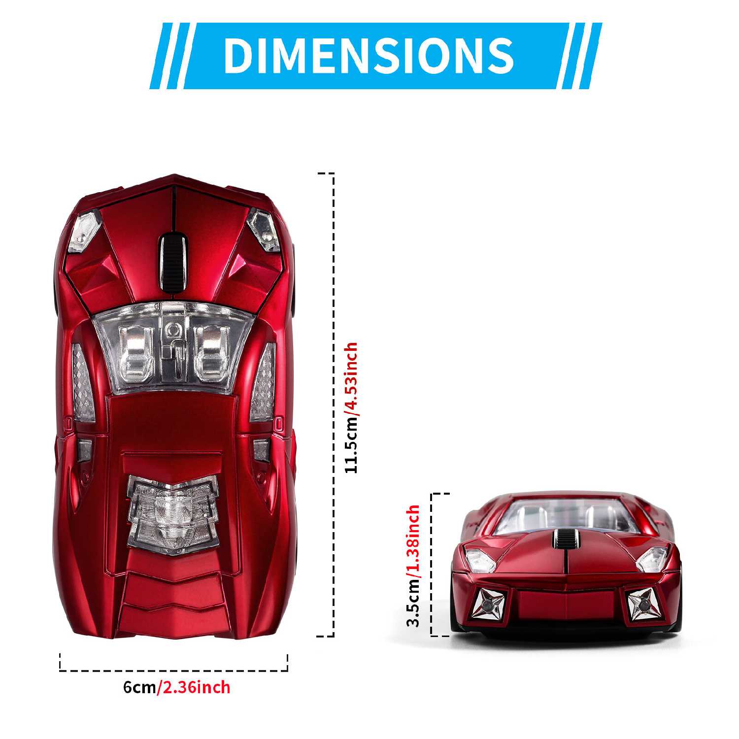 Беспроводная мышь Lamborghini sports car фотография 8