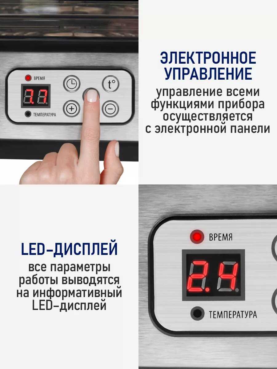 Сушилка для фруктов, овощей STINGRAY ST-FD723A (9 поддонов) фотография 10