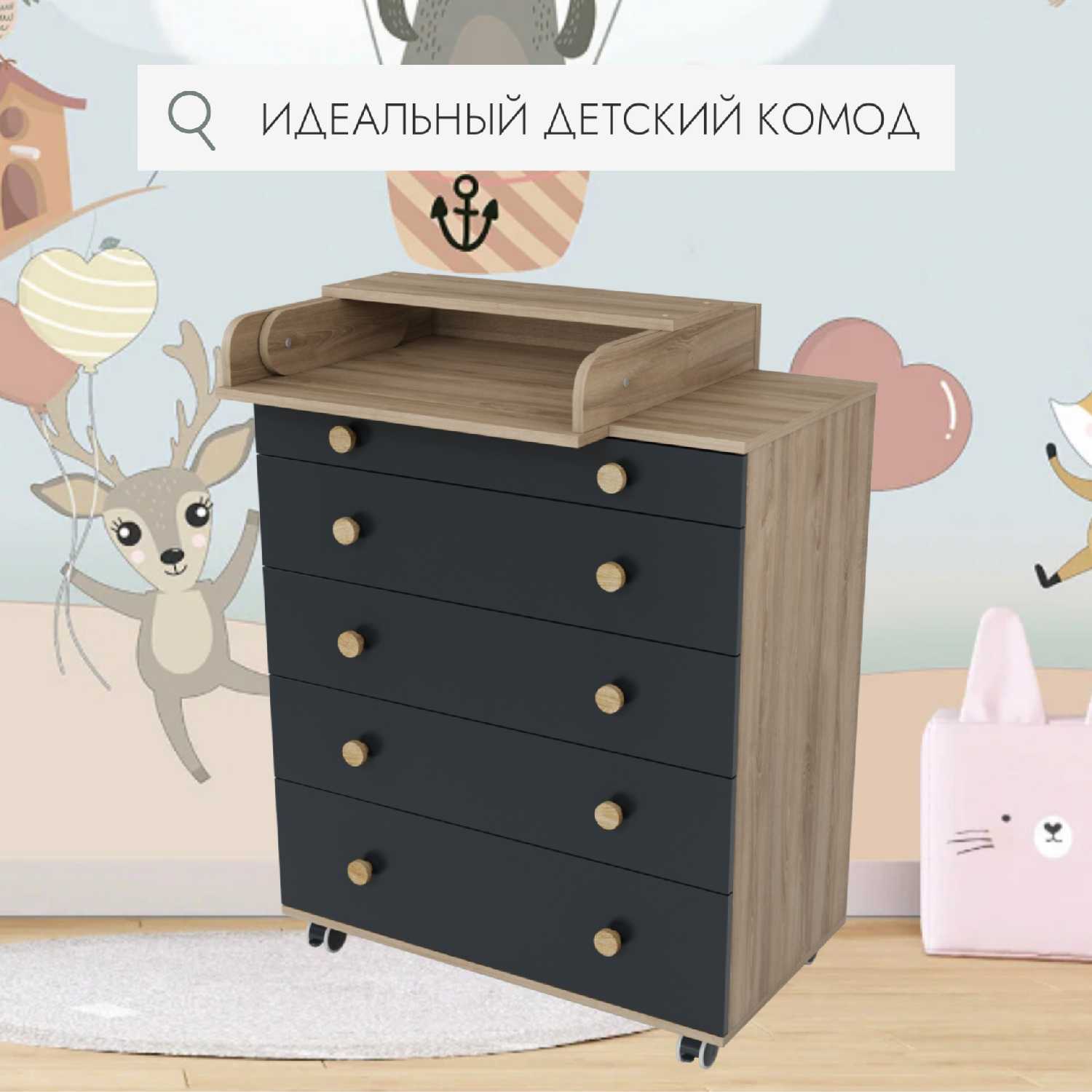 Комод Incanto Идеальный (с пеленальным столиком) фотография 10