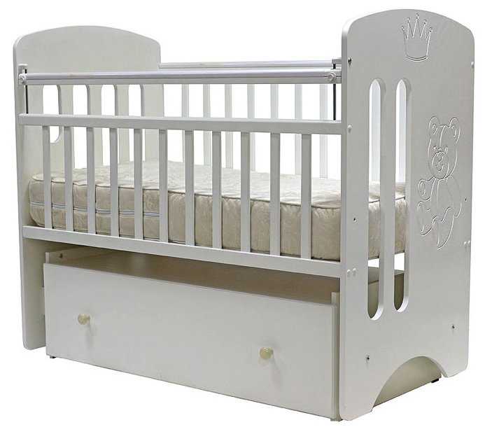 Кроватка Топотушки Каролина, классическая, поперечный маятник фотография 1