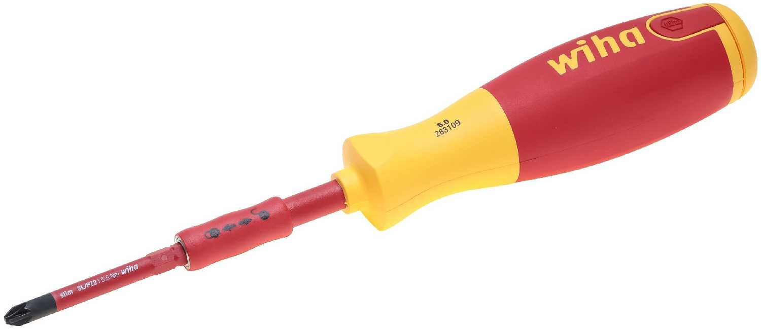 Отвертка диэлектрическая с набором бит LiftUP Electric 6шт Wiha 2831 38611 фотография 5