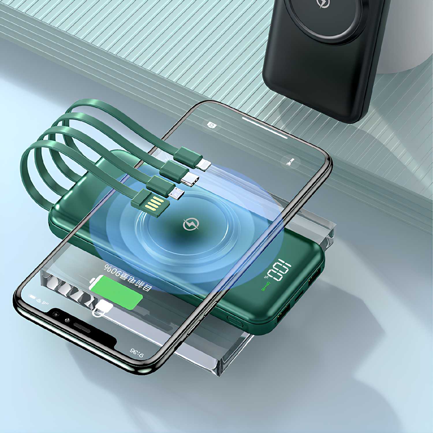 Внешний аккумулятор Повербанк (30000 mAh) фотография 8