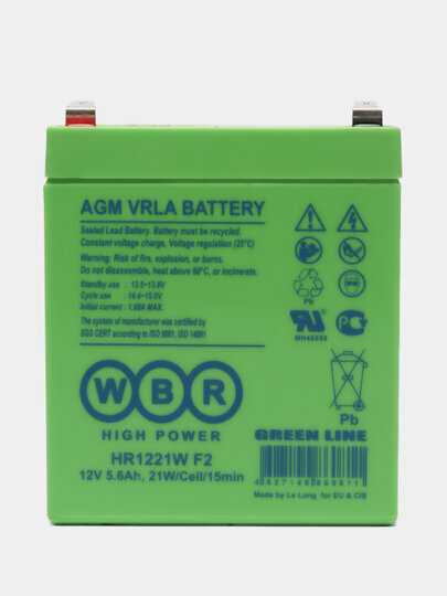 Аккумуляторная батарея WBR HR1221W F2 12В фотография 7