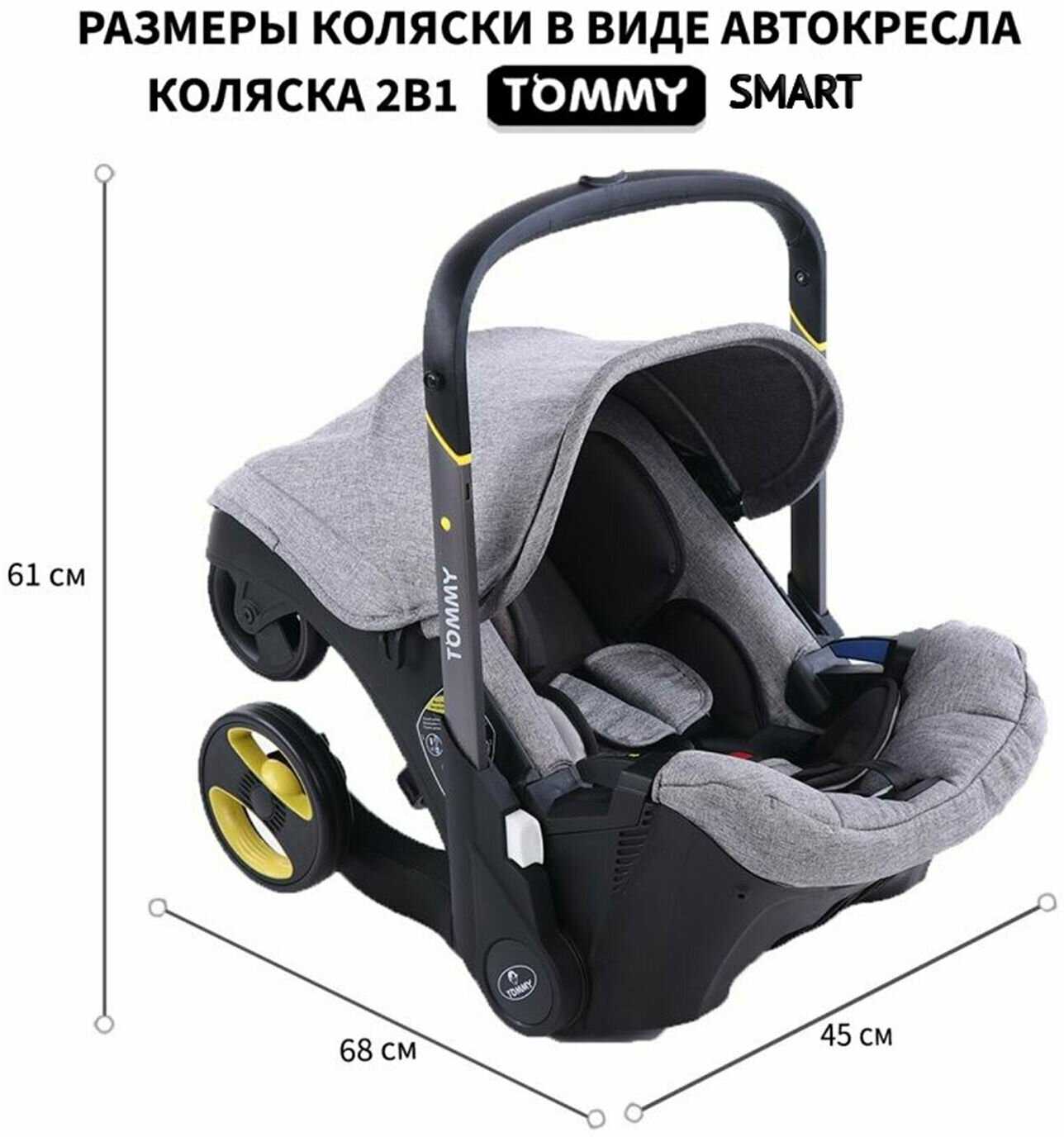 Коляска-автокресло Tommy Smart (0-24 мес. до 13 кг) фотография 32