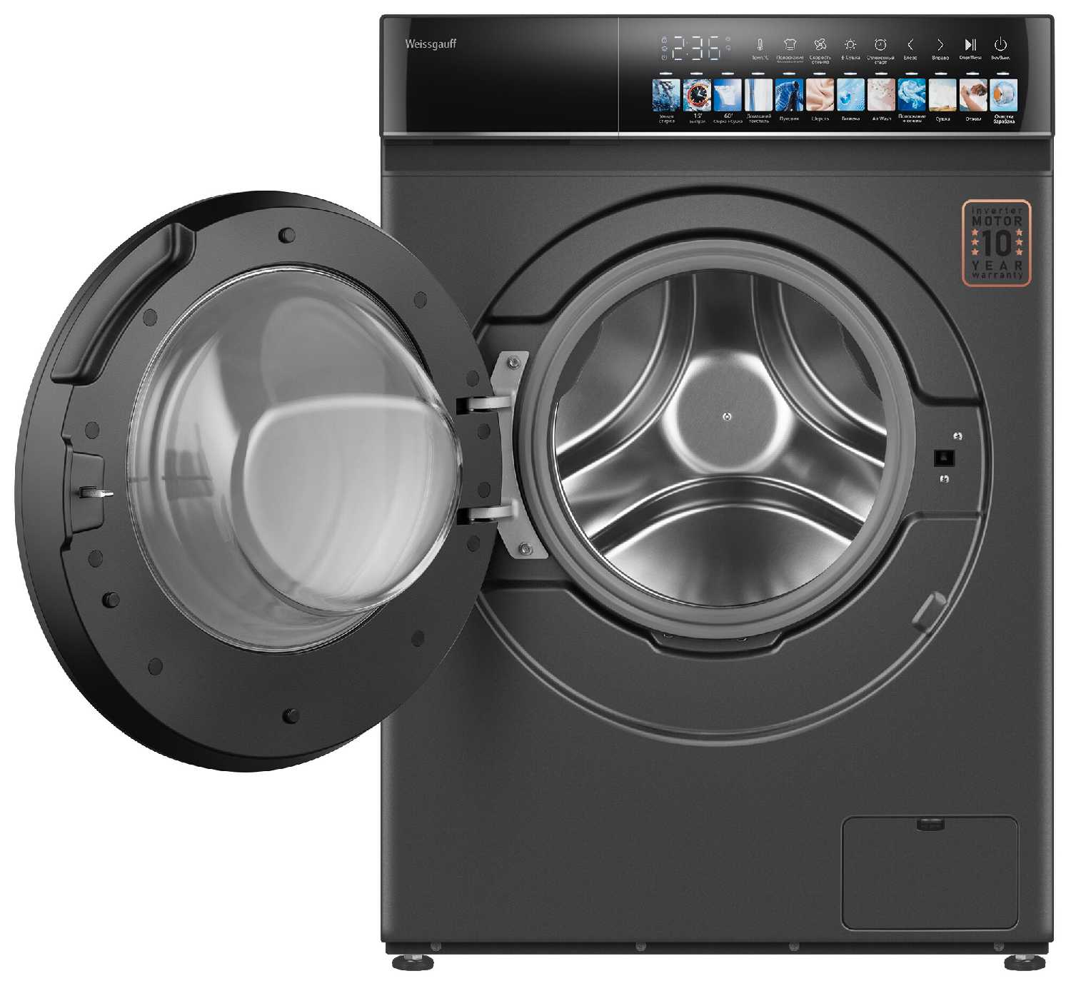 Cтиральная машина с сушкой и инвертором Weissgauff WMD 59211 Touch Inverter фотография 1