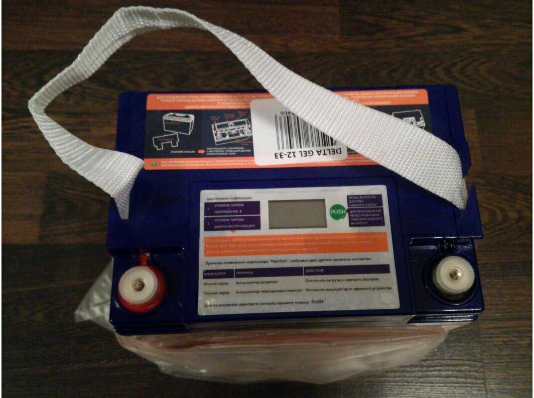 Аккумуляторная батарея DELTA Battery GEL 12-33 (12В) фотография 15