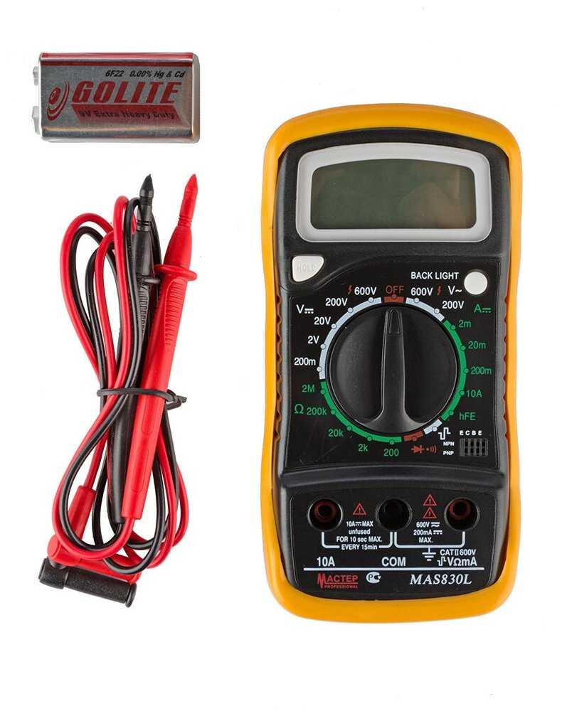 Мультиметр Master Professional Mas830L