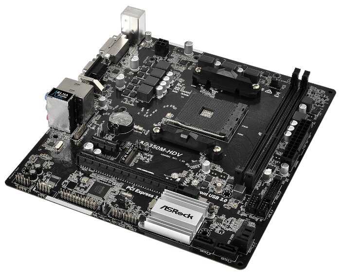 Материнская плата ASRock AB350M-HDV фотография 1