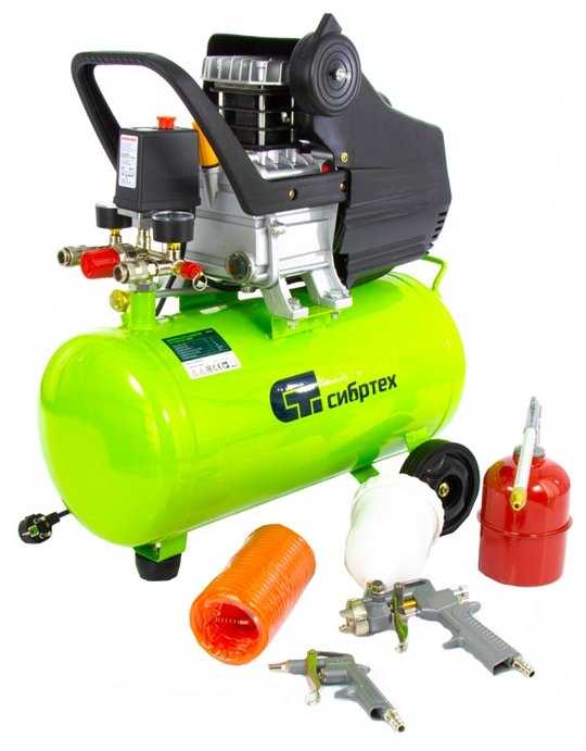 Компрессор масляный Сибртех КК-1500/24 ПЛЮС, 24 л, 1.5 кВт