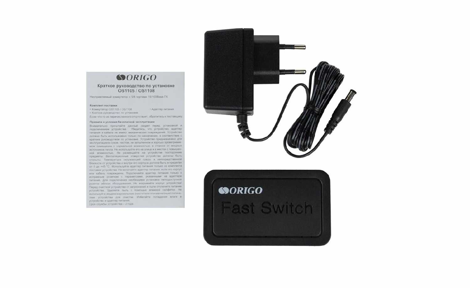 Коммутатор ORIGO OS1105/A1A 5 портов 10/100 Base фотография 11