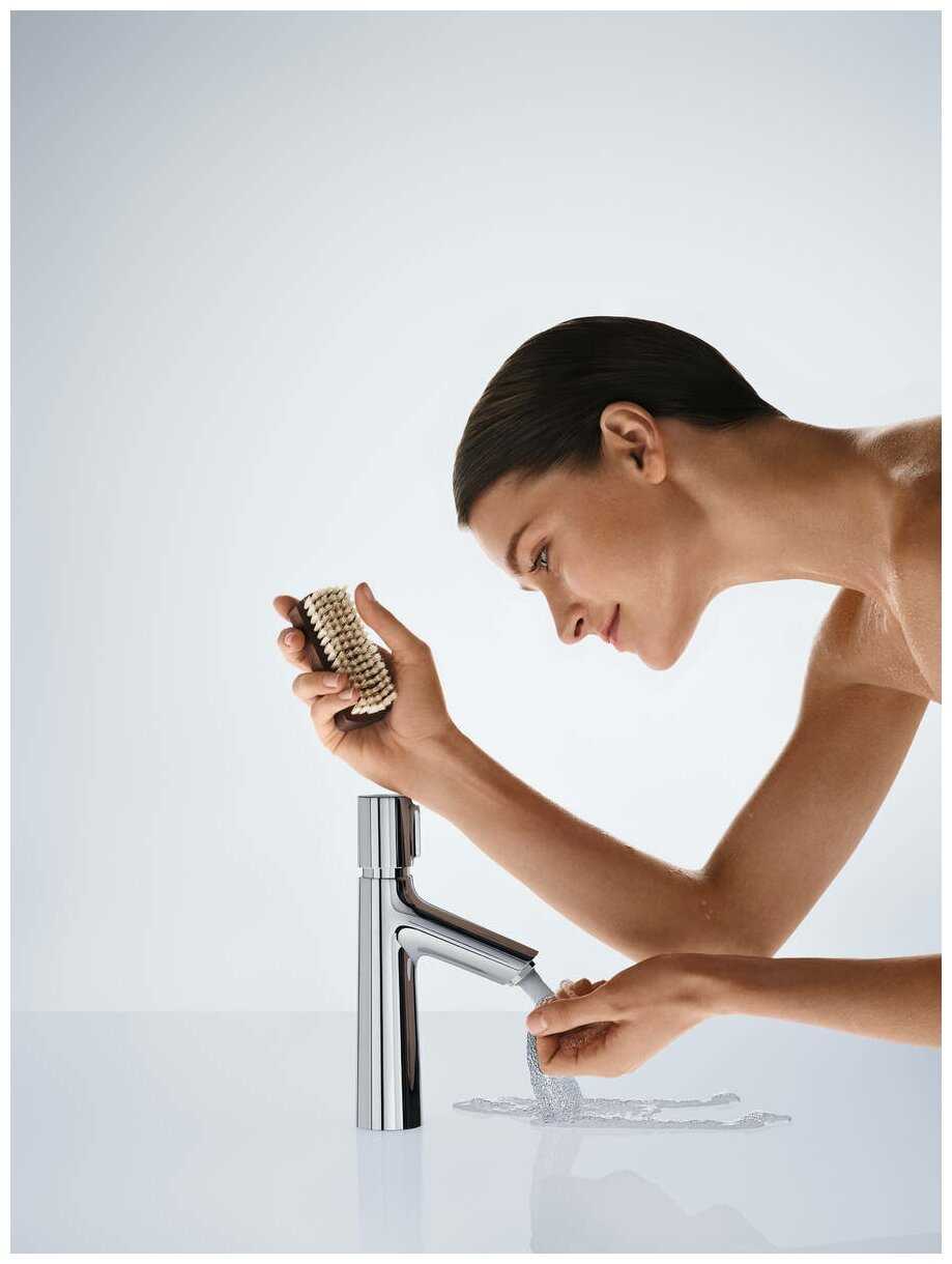 Смеситель для раковины (умывальника) hansgrohe Talis Select S 72043000, нажимной фотография 5