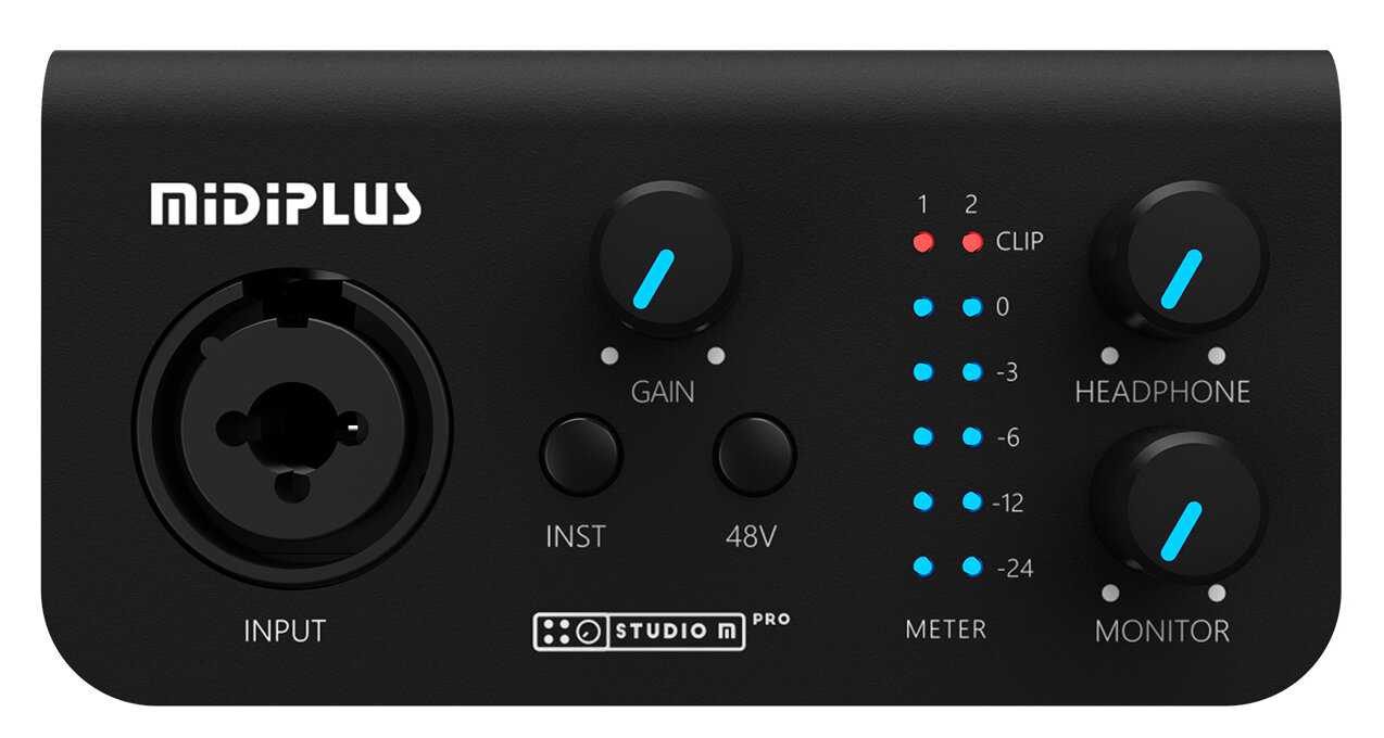 Аудиоинтерфейс Midiplus Studio M pro OTG (1 вход/2 выхода) фотография 3